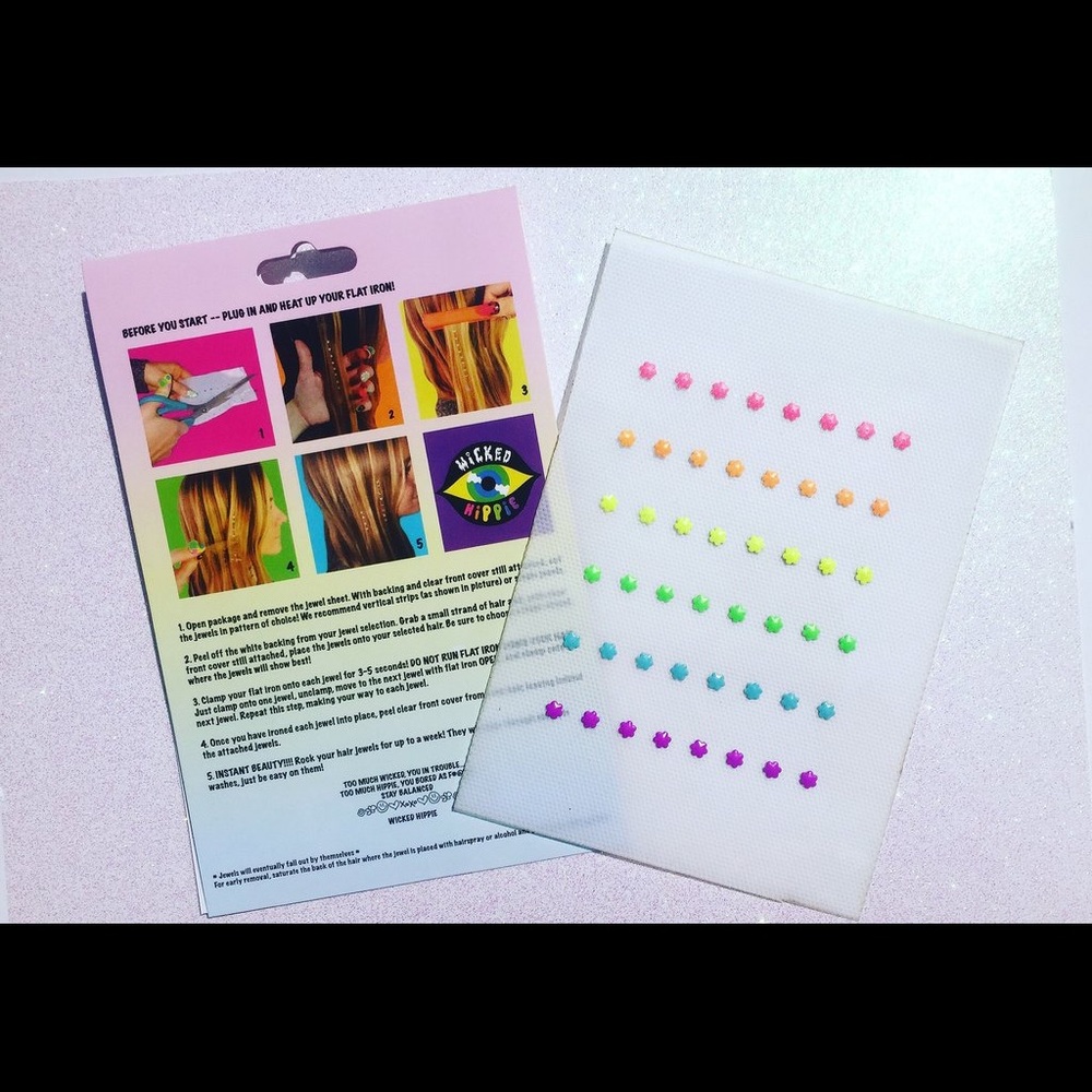 Rainbow Hair Jewels